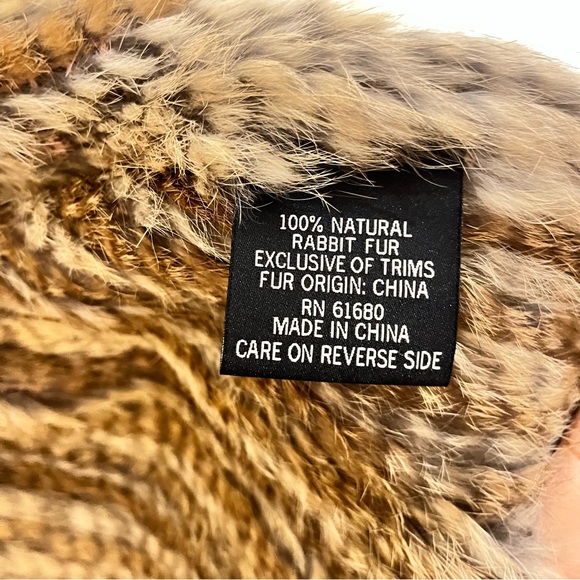 525 america luxe. Sleeveless coat in real rabbit fur in very good condition. Xs - Picture 5 of 7